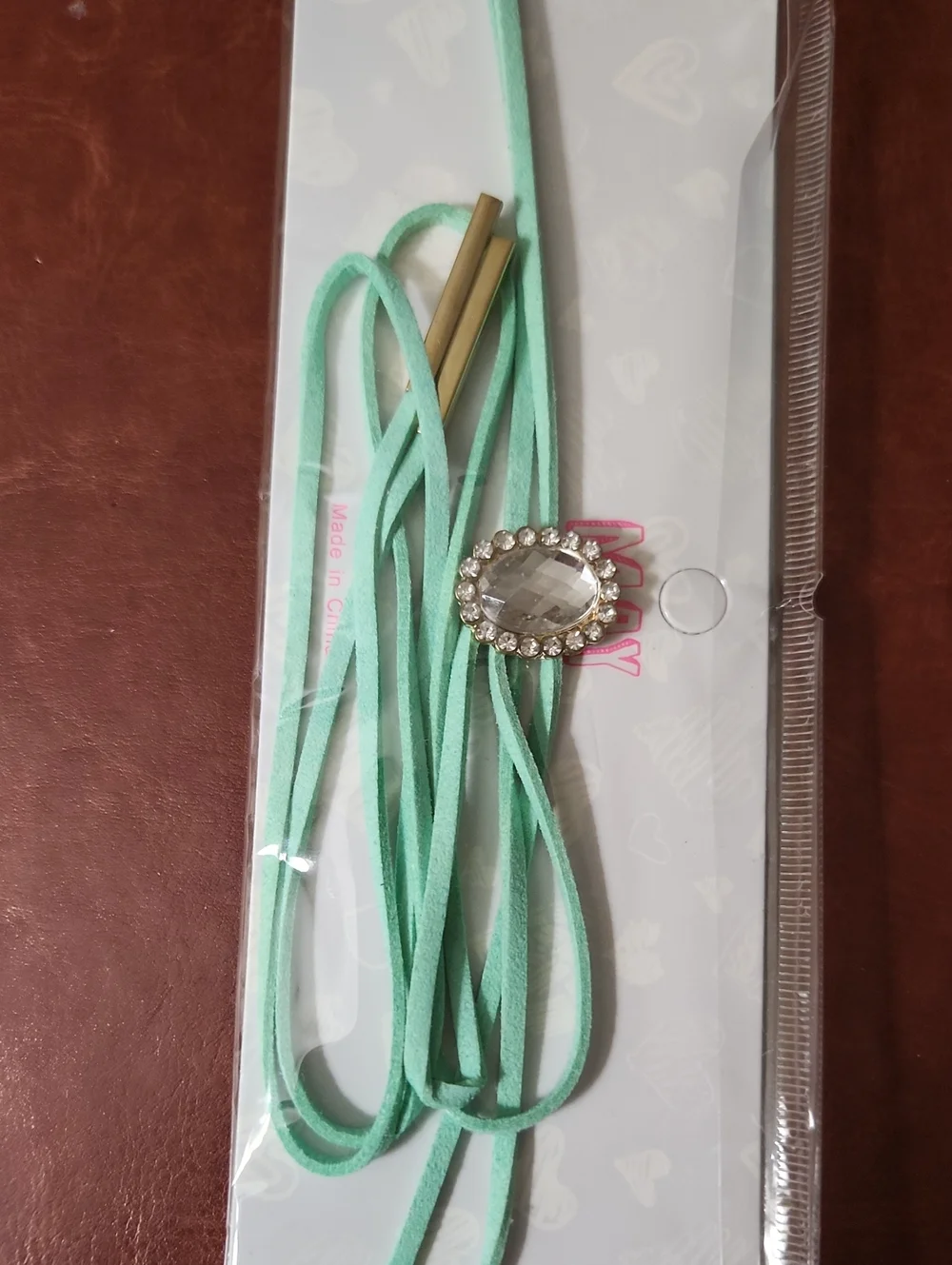 NWT pink or mint choker necklace